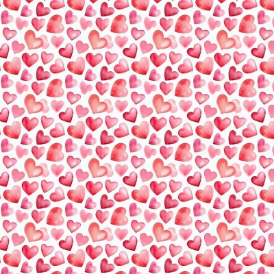 Hearts Amour Polycotton