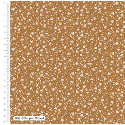 Safari Leopard Mustard Cotton