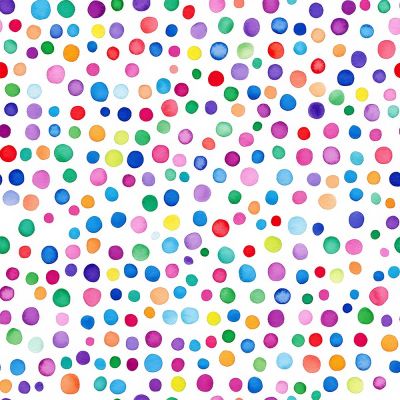 Watercolour Dots Polycotton