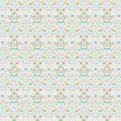 Strawberry Thief Pastel Mint Polycotton William morris