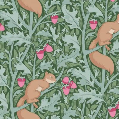 Tilda Hibination Squireldream Sage Cotton