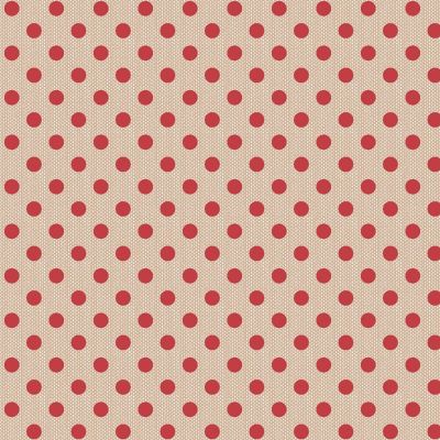 Tilda Creating Memories, Woven Polka Dot Red