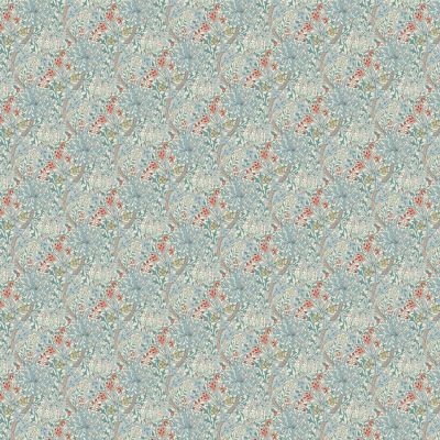 Golden Lily Cornflower Polycotton William morris