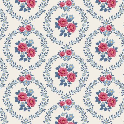 Tilda Village Life Marble Cold Cream Cotton