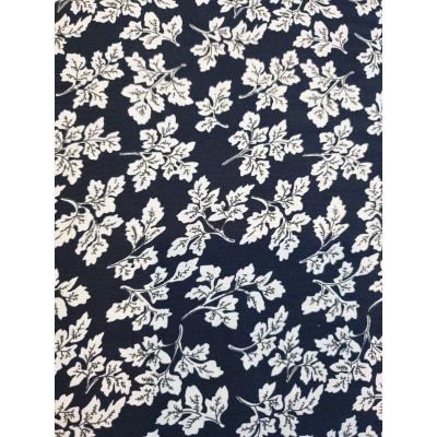 Black & white Leaf Cotton