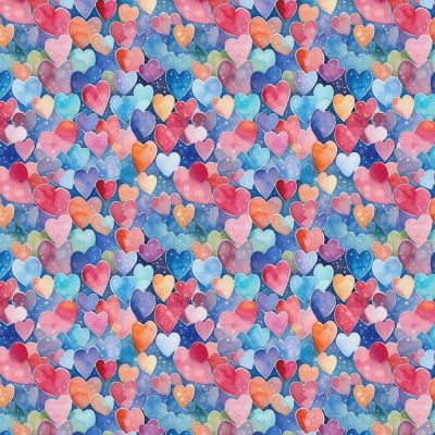 Confetti Hearts Polycotton