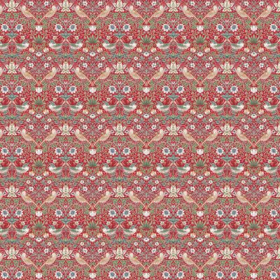 Strawberry Thief Red Polycotton William morris