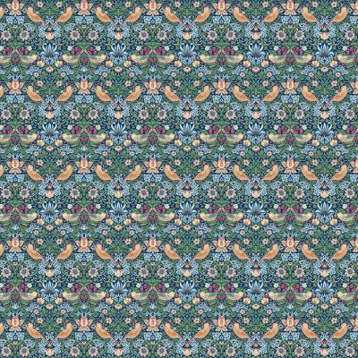 Strawberry Thief Blue Ploycotton William Morris