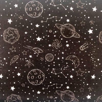 Outer Space Planets Cotton