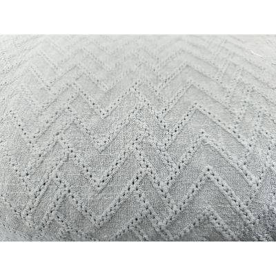 Chevron embroidered cotton blue