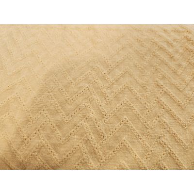 Chevron embroidered cotton yellow