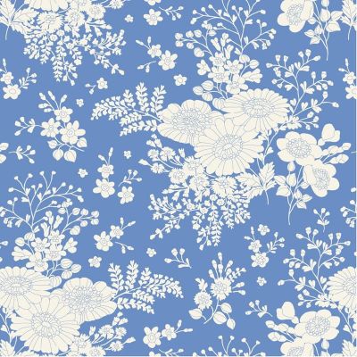 Tilda Something Blue Fabric  Isolde Cornflower
