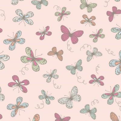 Woodland Butterflies Pink