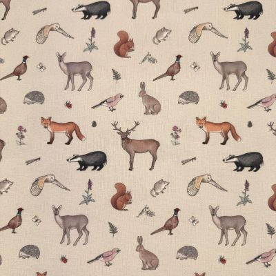 Forest Friends Linen by Emma Lawrence designs