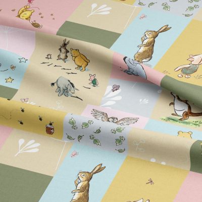 Winne the Pooh Patchwork Cotton