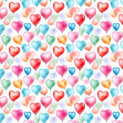 Heart Balloons Polycotton