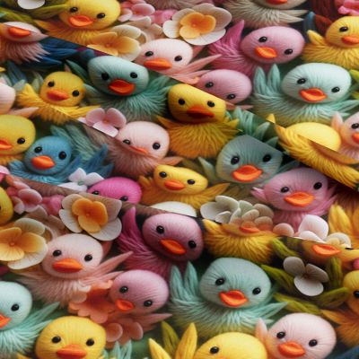 3d Wool Chicks Cotton