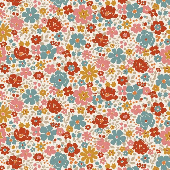 Tilda Village Life, Esther Worm Cream Cotton