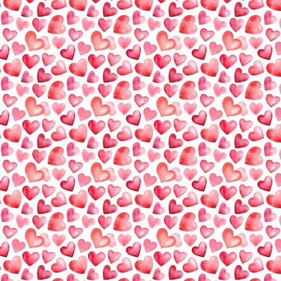 Hearts Amour Polycotton