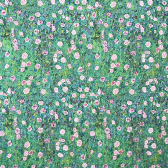 Klimt's White Rose Cotton