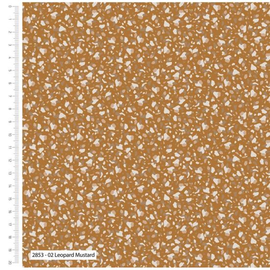 Safari Leopard Mustard Cotton