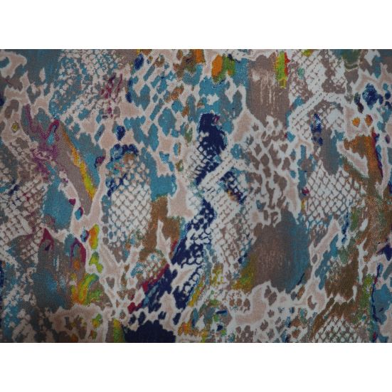 Viscose, Snake Skin Print