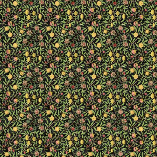 Pomegranate Ebony Ploycotton William morris