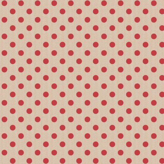 Tilda Creating Memories, Woven Polka Dot Red