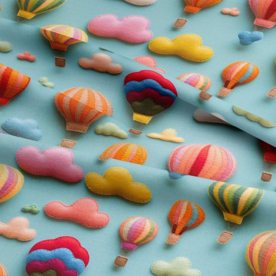 3d Felt Air Balloons Cotton