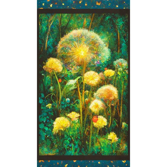 Night Fable Garden Dandelion Panel