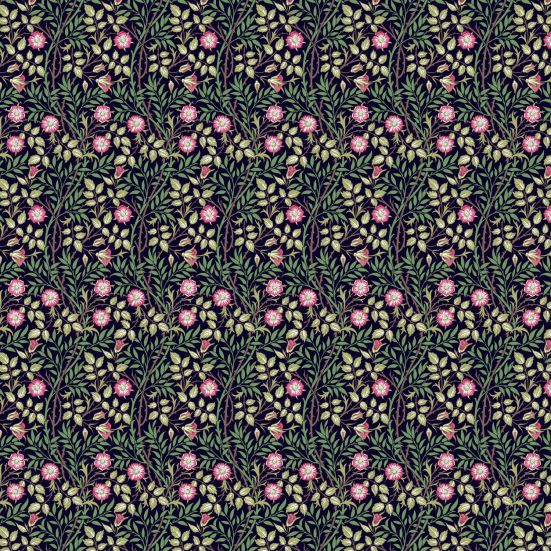 Sweet Briar Ebony Polycotton William morris