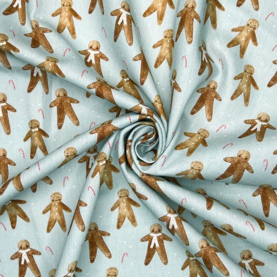 Gingerbread Man, Ice Cotton Panama