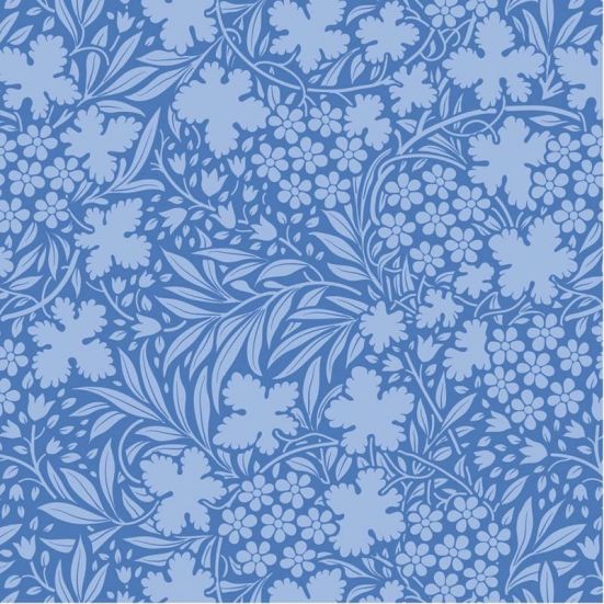 Tilda Something Blue Fabric  Bushbloom Cornflower