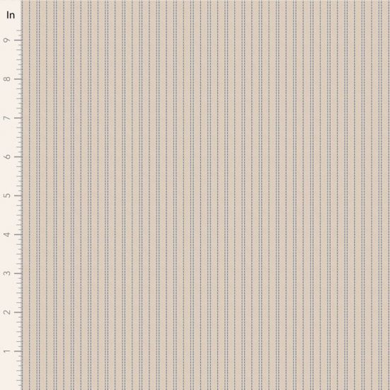 Tilda Creating Memories, Woven Strip Blue Beige