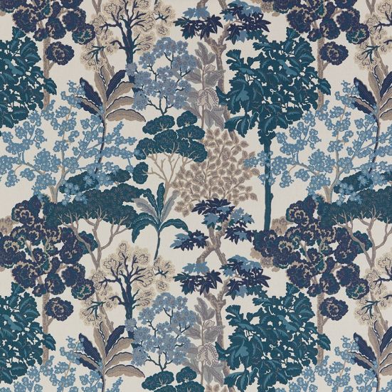 Avar Delft Printed Half Panama