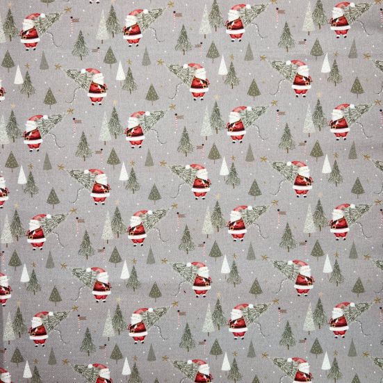 Father Christmas, Grey Cotton Panama