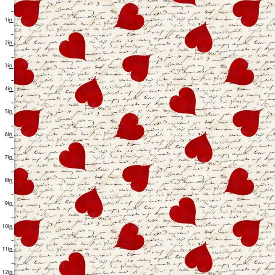 Hugs & Kisses Love Letter Cotton