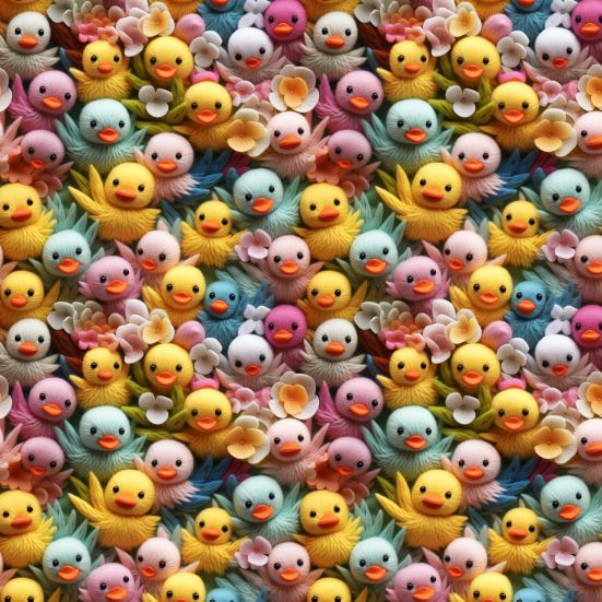 3d Wool Chicks Cotton