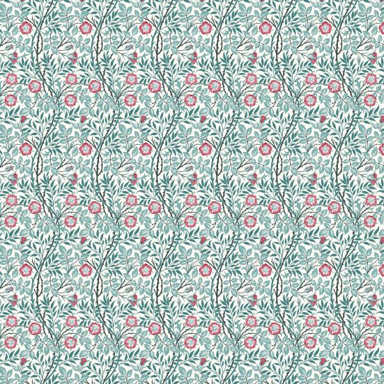 Sweet Briar Azure Polycotton William morris