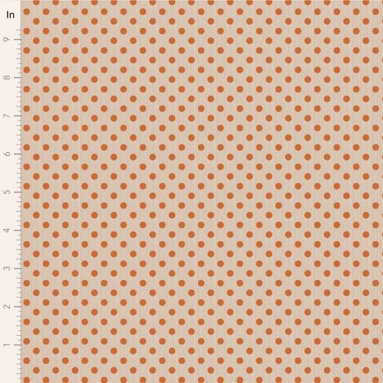 Tilda Creating Memories, Woven Polkar Dot Ginger