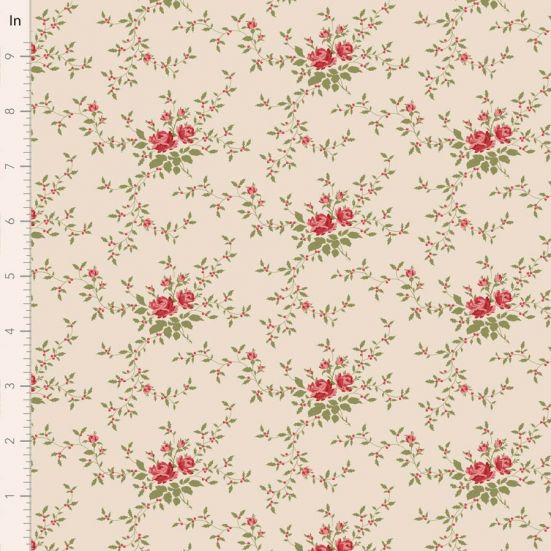 Tilda Merry Little Christmas Noel Cream Cotton