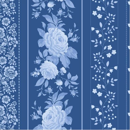 Tilda Something Blue Fabric  Borders Night