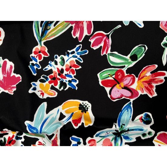 Jardin Cotton Sateen Black