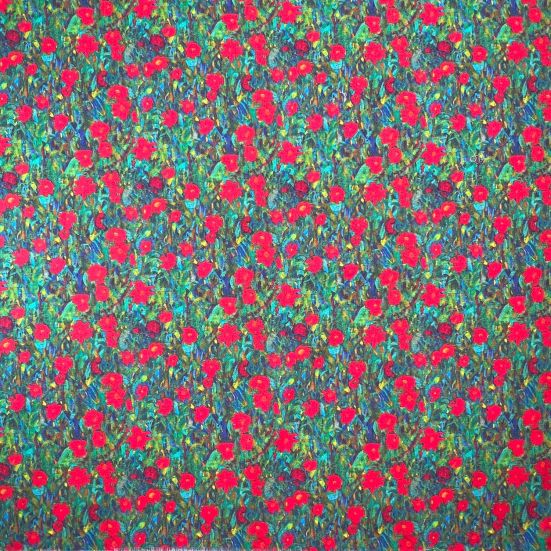Klimt's Farm Flowers Cotton