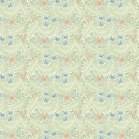 Larkspur Green Polycotton William morris