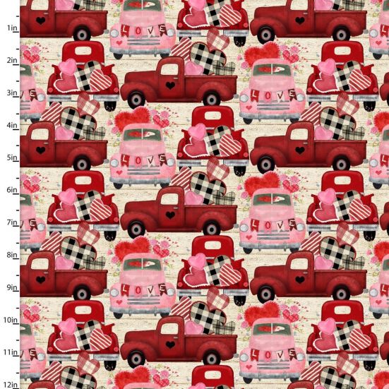 Hugs & Kisses Trucks of Love Cotton