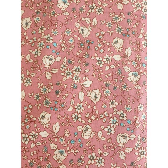 Pink & White Flower Cotton