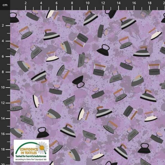 Sew sew sew It Purple Iron Cotton