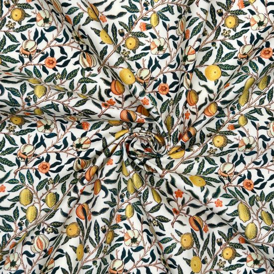 William Morris Pomegranate Cream Cotton