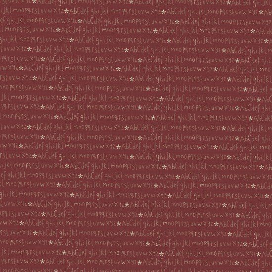 Lynette Anderson Alphabet Old Red Cotton